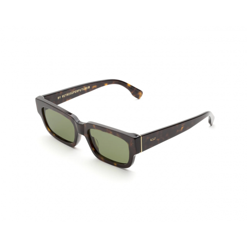 Sonnenbrillen  Retrosuperfuture Lrv roma col. 3627 green Unisex Rechteckig Havana