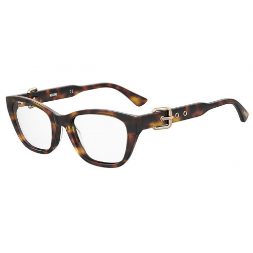 Brille  Moschino Mos608 col. 086 Damen Geometrische Havana