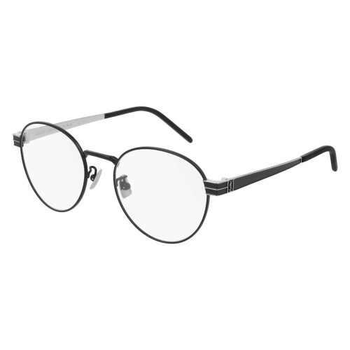 Brille  Saint laurent Sl m63 col. 002 Unisex Runden Schwarz