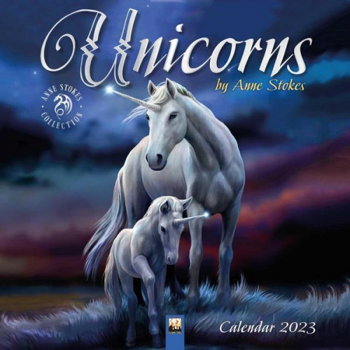 Flame Tree Publishing - Unicorns by Anne Stokes – Einhörner von Anne Stokes 2023