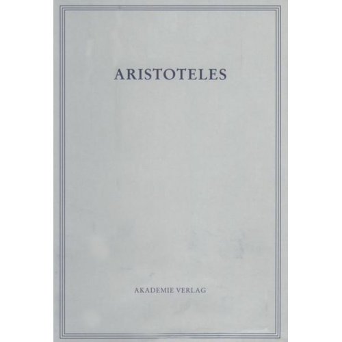 Aristoteles & Philip J. van der Eijk - Aristoteles: Aristoteles Werke / Parva Naturalia III