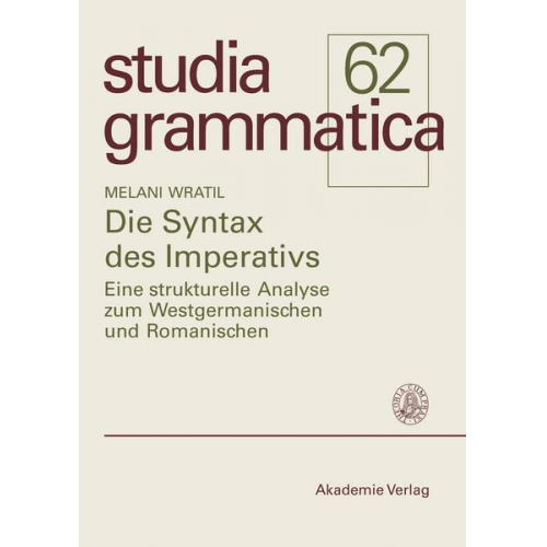 Melani Wratil - Die Syntax des Imperativs