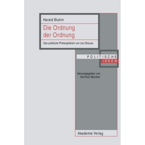 Harald Bluhm - Die Ordnung der Ordnung