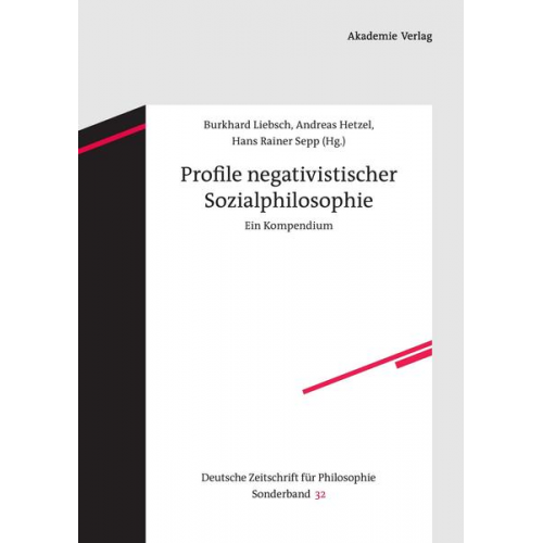 Burkhard Liebsch - Profile negativistischer Sozialphilosophie