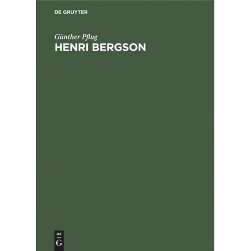 Günther Pflug - Henri Bergson