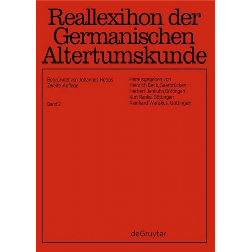 Johannes Hoops - Reallexikon der Germanischen Altertumskunde / Bake - Billigkeit