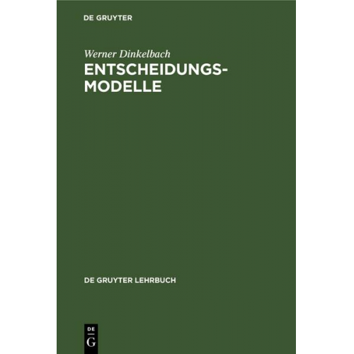 Werner Dinkelbach - Entscheidungsmodelle