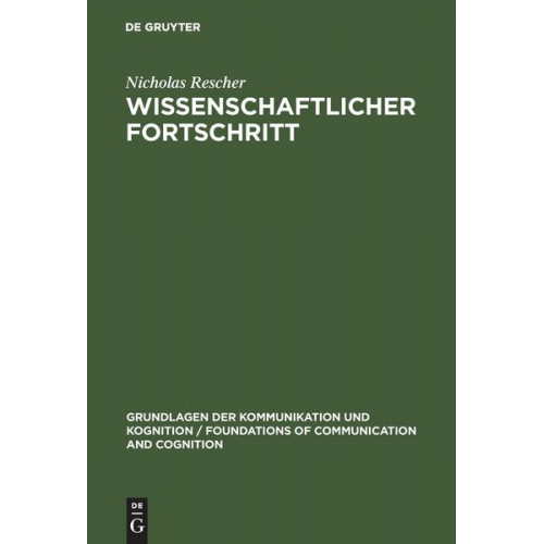 Nicholas Rescher - Wissenschaftlicher Fortschritt