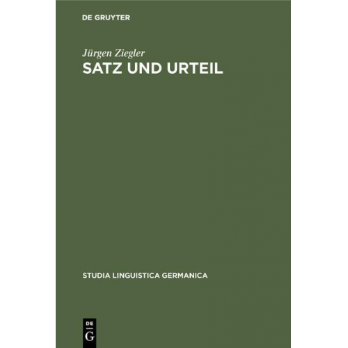 Jürgen Ziegler - Satz und Urteil