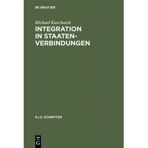 Michael Kuschnick - Integration in Staatenverbindungen