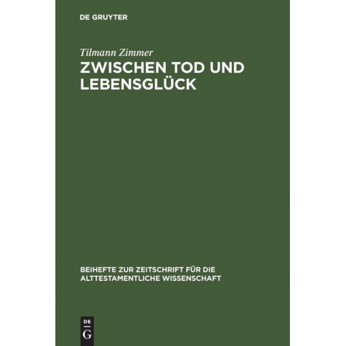 Tilmann Zimmer - Zwischen Tod und Lebensglück