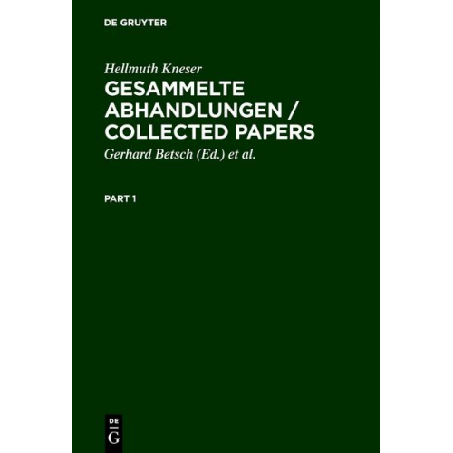 Hellmuth Kneser - Gesammelte Abhandlungen / Collected Papers