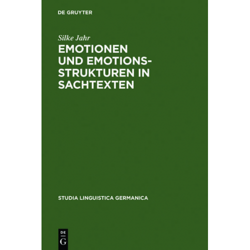 Silke Jahr - Emotionen und Emotionsstrukturen in Sachtexten