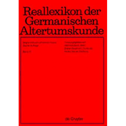 Johannes Hoops - Reallexikon der Germanischen Altertumskunde / Kleinere Götter - Landschaftsarchäologie