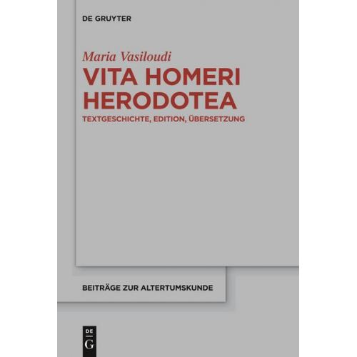 Maria Vasiloudi - Vita Homeri Herodotea