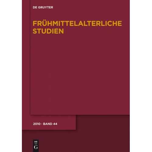 Frühmittelalterliche Studien / 2010