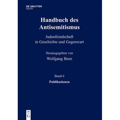 Handbuch des Antisemitismus / Publikationen