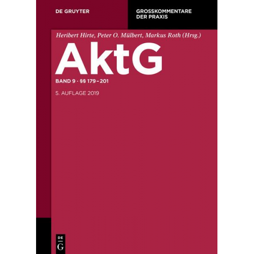 Aktiengesetz / §§ 179-201