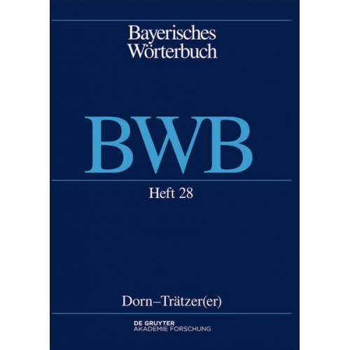 Bayerisches Wörterbuch (BWB) / Dorn – Trätzer(er)