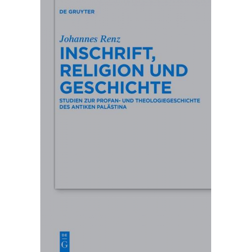 Johannes Renz - Inschrift, Religion und Geschichte