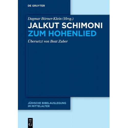 Jalkut Schimoni / Jalkut Schimoni zum Hohenlied