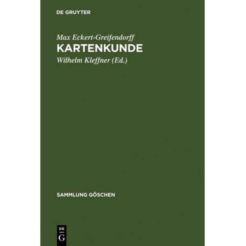 Max Eckert-Greifendorff - Kartenkunde