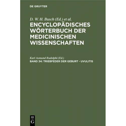 Encyclopädisches Wörterbuch der medicinischen Wissenschaften / Triebfeder der Geburt - Uvulitis