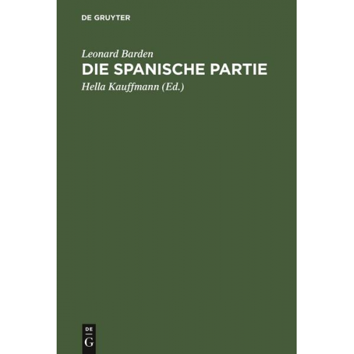 Leonard Barden - Die spanische Partie