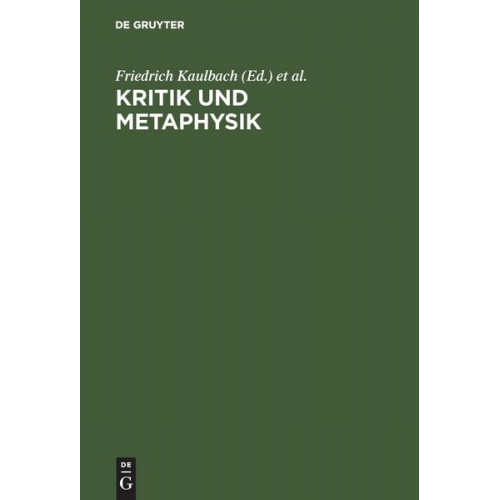 Kritik und Metaphysik