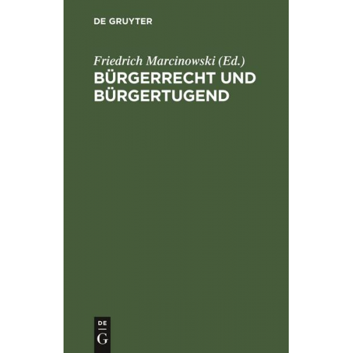 Bürgerrecht und Bürgertugend