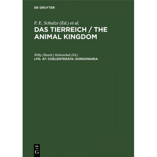 Das Tierreich / The Animal Kingdom / Coelenterata: Gorgonaria