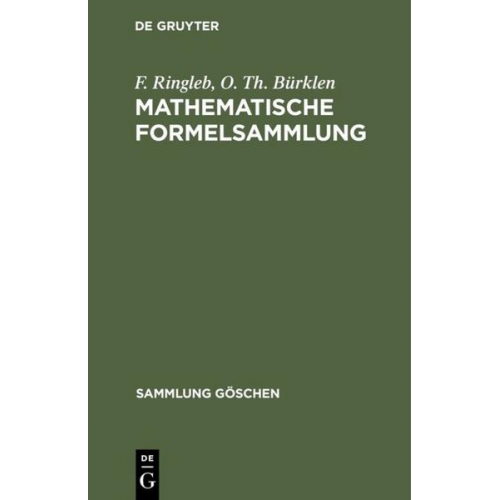 F. Ringleb & O. Th. Bürklen - Mathematische Formelsammlung