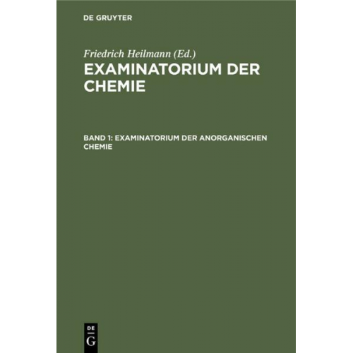 Examinatorium der Chemie / Examinatorium der anorganischen Chemie