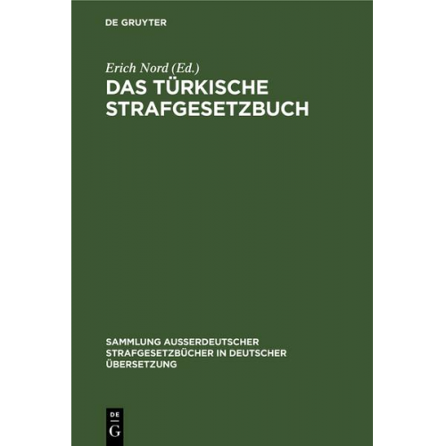 Das türkische Strafgesetzbuch