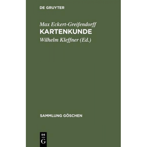 Max Eckert-Greifendorff - Kartenkunde