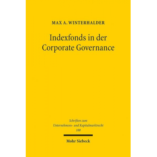 Max A. Winterhalder - Indexfonds in der Corporate Governance