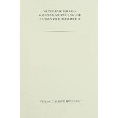 Artur Steinwenter - Münchener Beiträge zur Papyrusforschung Heft 8: Die Streitbeendigung durch Urteil, Schiedsspruch und Vergleich nach griechischem Rechte