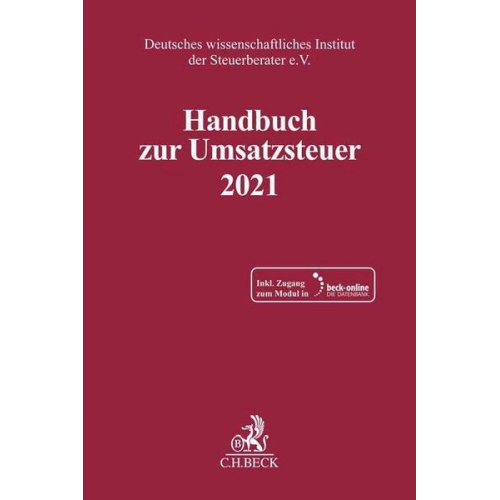 Handbuch zur Umsatzsteuer 2021