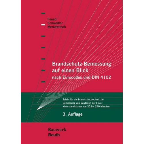 Nabil A. Fouad & Thomas Merkewitsch & Astrid Schwedler - Brandschutz-Bemessung auf einen Blick nach Eurocodes und DIN 4102