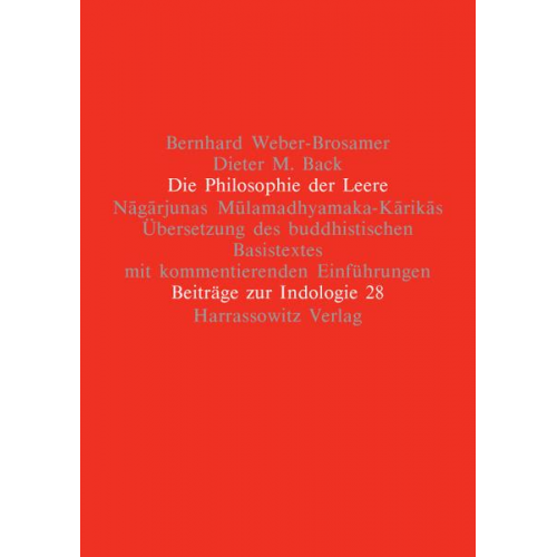 Bernhard Weber-Brosamer & Dieter M. Back - Die Philosophie der Leere