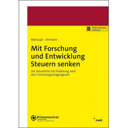 Annette Mohaupt & Raik Uhlmann - Mit Forschung und Entwicklung Steuern senken