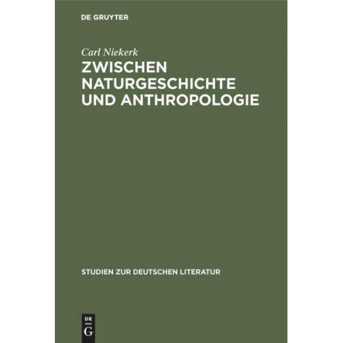 Carl Niekerk - Zwischen Naturgeschichte und Anthropologie