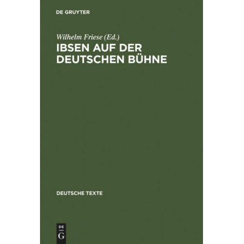 Ibsen auf der deutschen Bühne