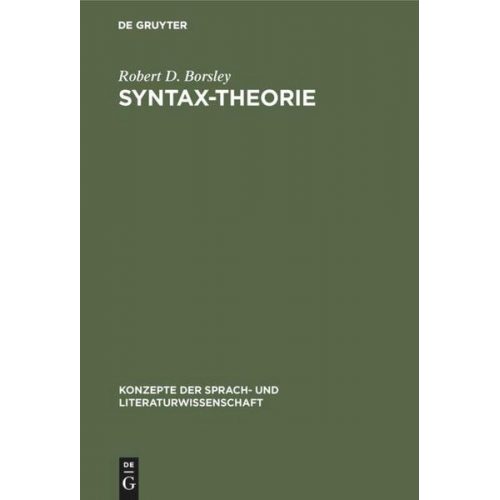 Robert D. Borsley - Syntax-Theorie