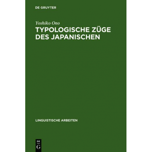 Yoshiko Ono - Typologische Züge des Japanischen