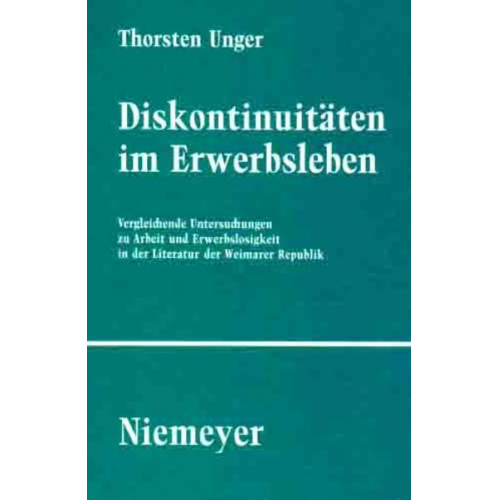 Thorsten Unger - Diskontinuitäten im Erwerbsleben