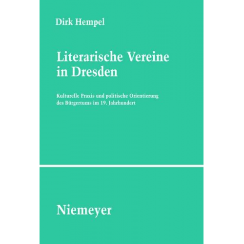 Dirk Hempel - Literarische Vereine in Dresden