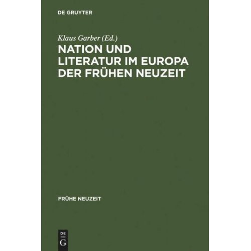 Nation und Literatur im Europa der Frühen Neuzeit