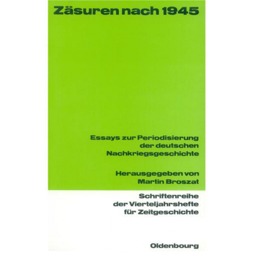 Martin Broszat - Zäsuren nach 1945