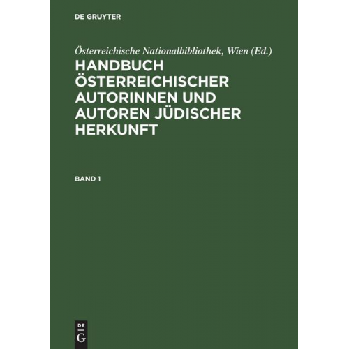 Handbuch österreichischer Autorinnen und Autoren jüdischer Herkunft